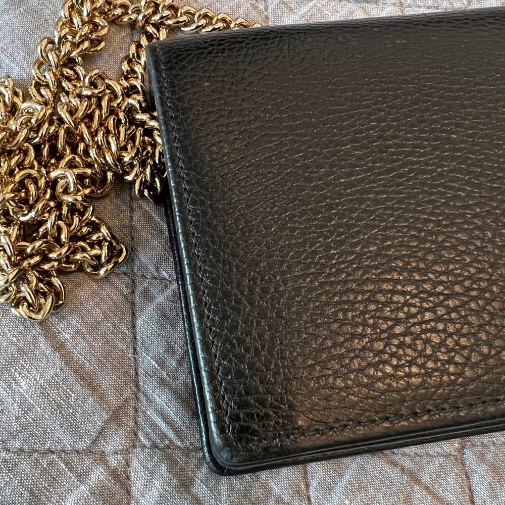 GUCCI GG Marmont Leather Mini Chain Bag - Picture 4 of 12